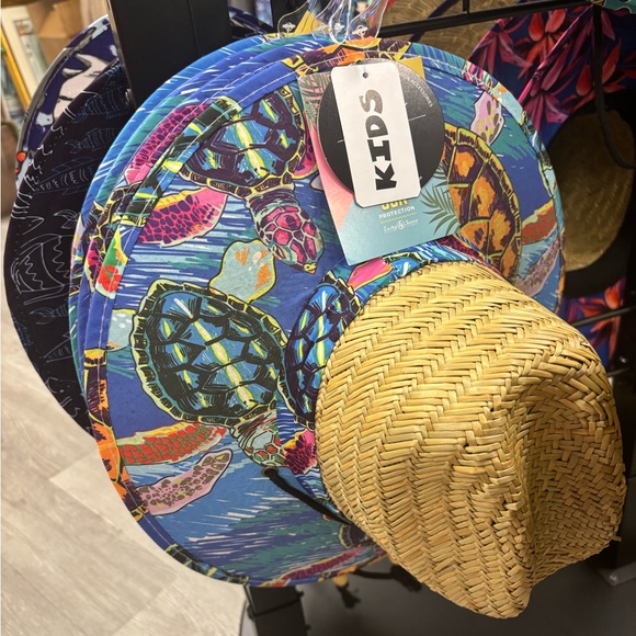 Colorful Sea Turtles Kids Sun Hat - Picture 1 of 1